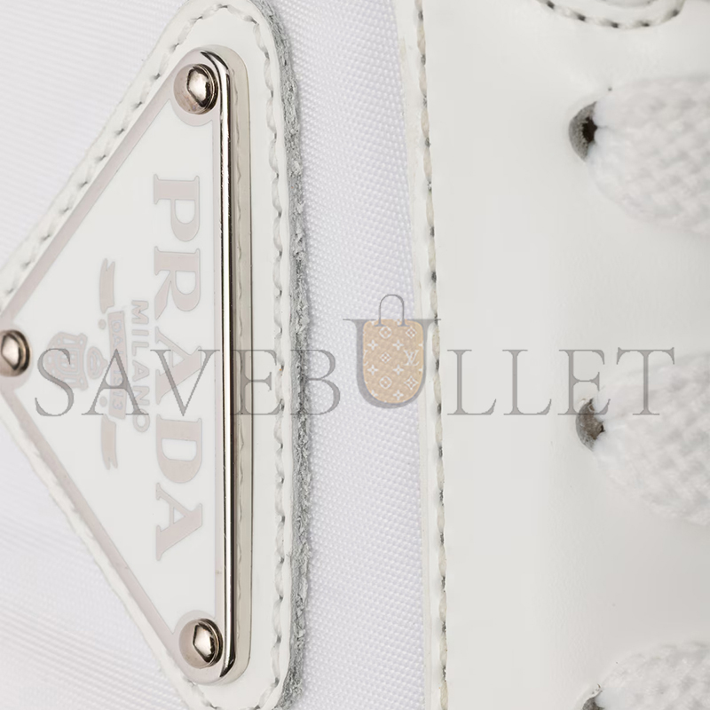 Pra*a prax 01 re-nylon and brushed leather sneakers 2ee443